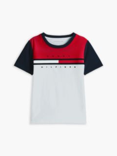 Kids' Colorblock Flag Stripe T-Shirt — Optic White 5