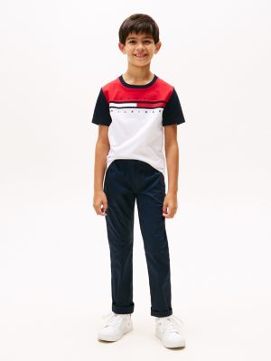 Kids' Colorblock Flag Stripe T-Shirt | Tommy Hilfiger