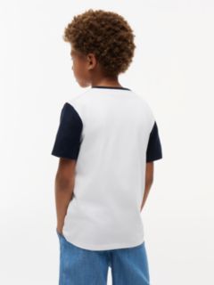 Kids' Colorblock Flag Stripe T-Shirt — Optic White 4