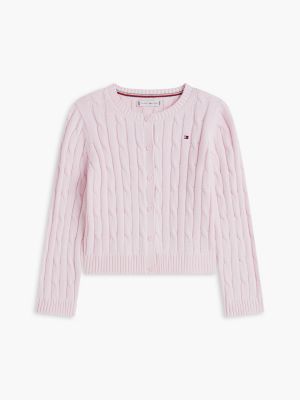 Детские кардиганы Tommy Hilfiger Kids' Cable Knit Cardigan — фото 5