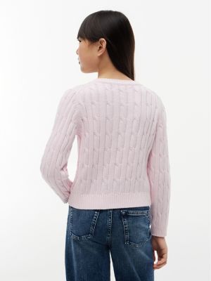 Детские кардиганы Tommy Hilfiger Kids' Cable Knit Cardigan — фото 3