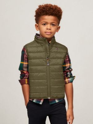 Kids Water Resistant Packable Vest Tommy Hilfiger