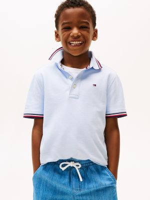 Kids' Tommy Wicking Polo, Breezy Blue