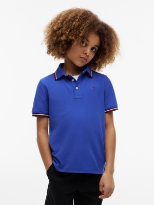 Kids' Tommy Wicking Polo, Noble Blue
