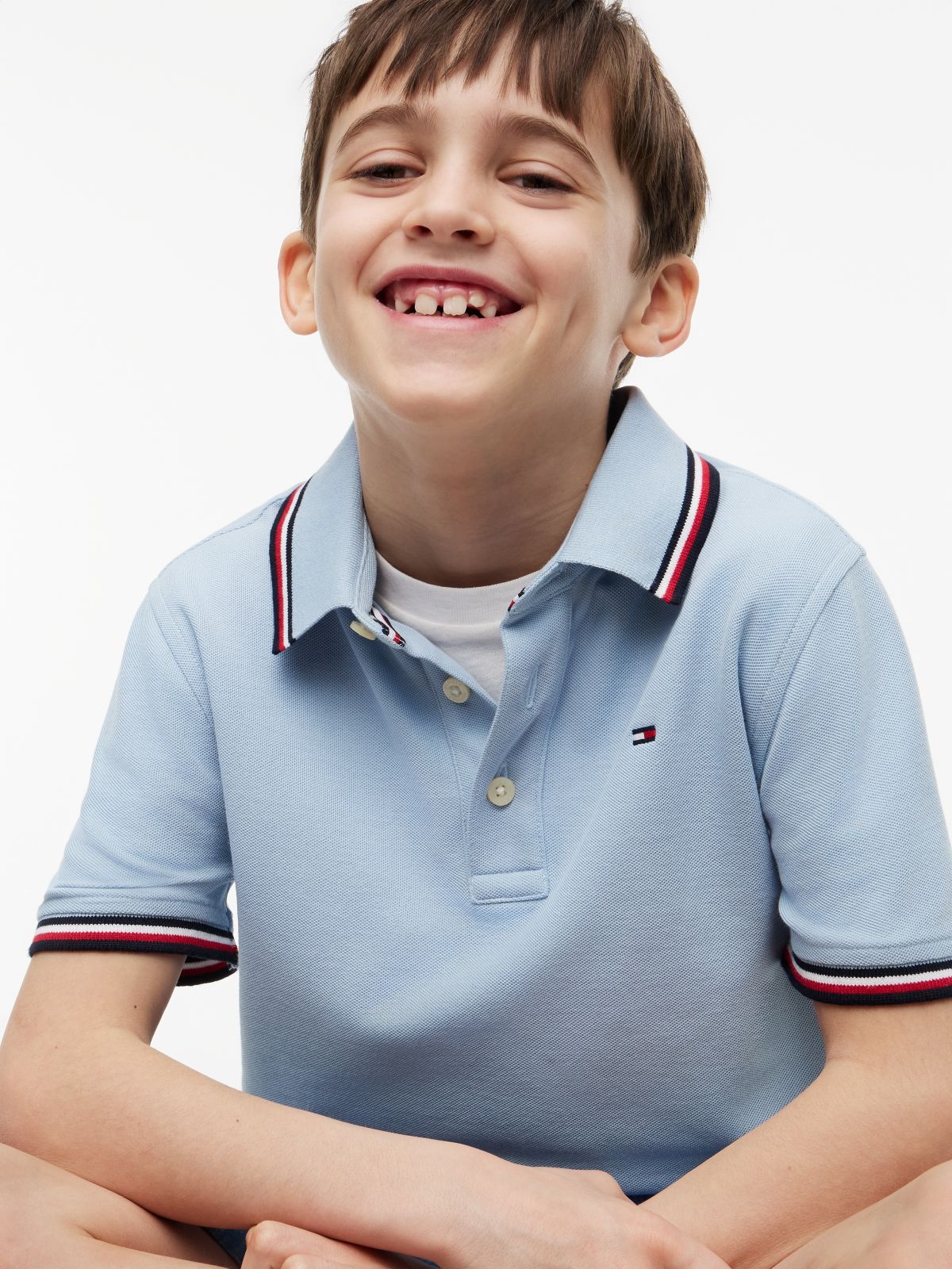 Kids' Tommy Wicking Polo — Rain Dance