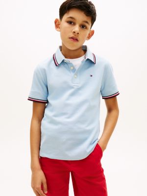Kids' Tommy Wicking Polo, Rain Dance