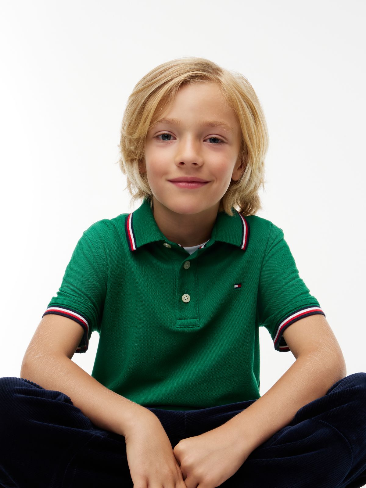 Kids' Tommy Wicking Polo — Nouveau Green