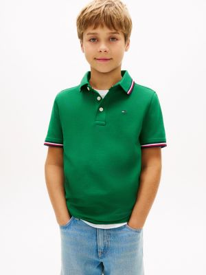 Kids' Tommy Wicking Polo, Nouveau Green
