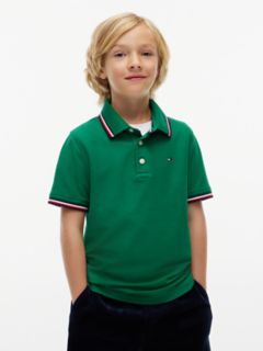 Kids' Tommy Wicking Polo — Nouveau Green 1