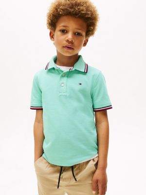 Kids' Tommy Wicking Polo, Miami Aqua