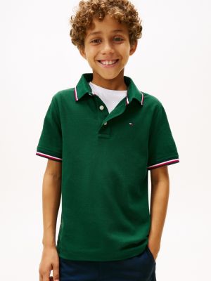 Kids' Tommy Wicking Polo, Ornamental Green