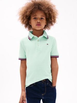 Kids' Tommy Wicking Polo, Minty Essence