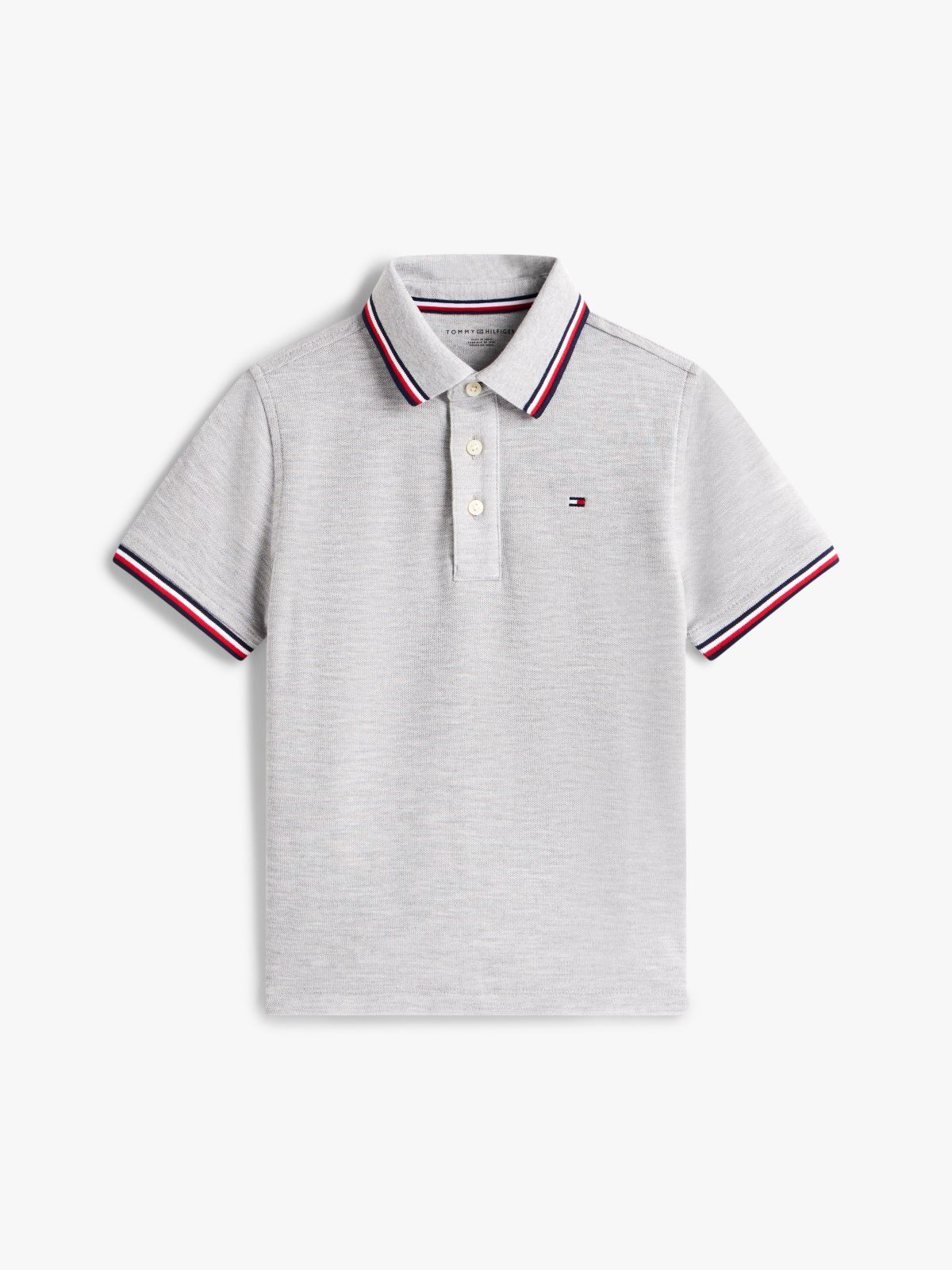 Kids' Tommy Wicking Polo — Grey Heather
