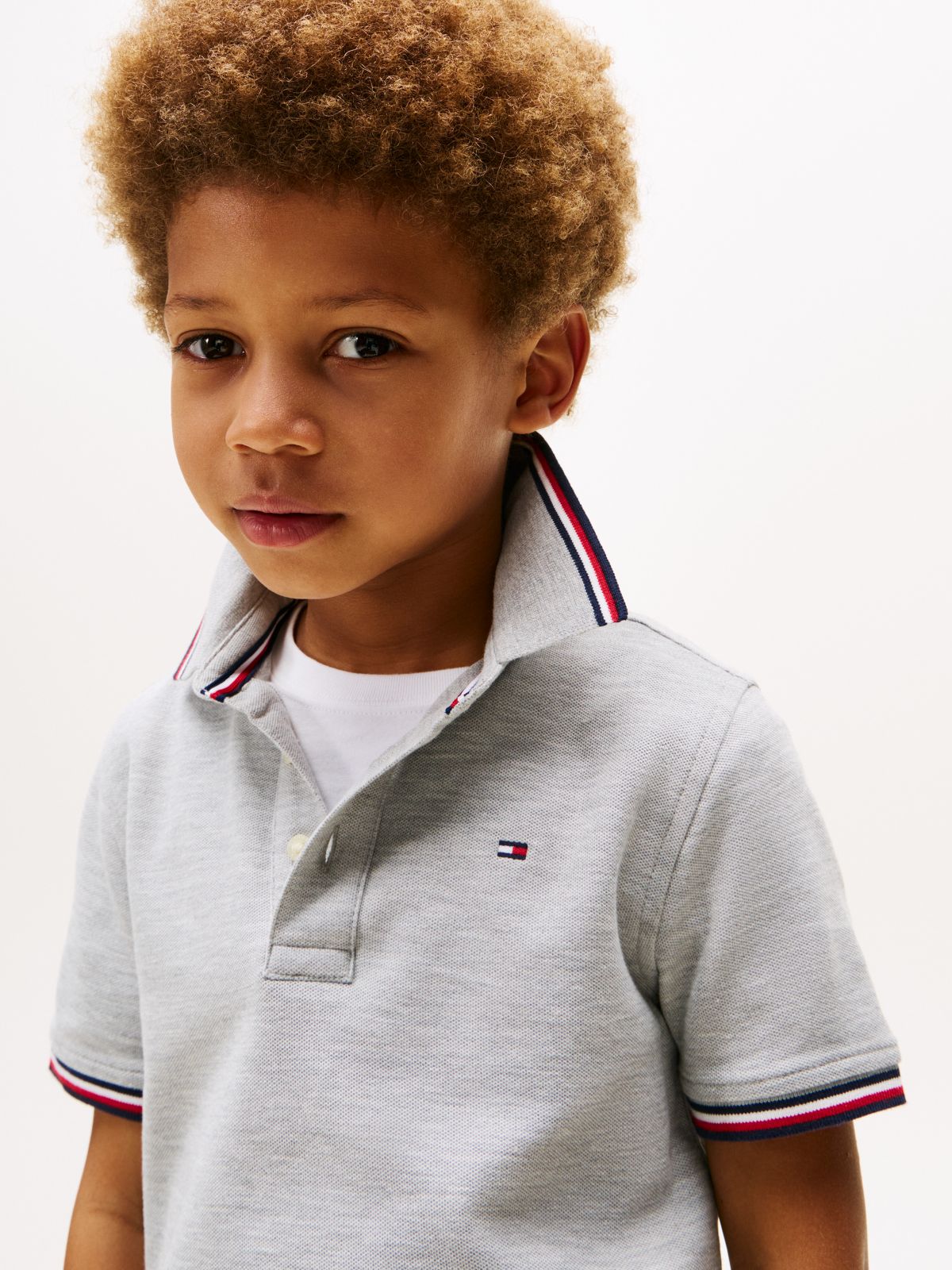 Kids' Tommy Wicking Polo — Grey Heather