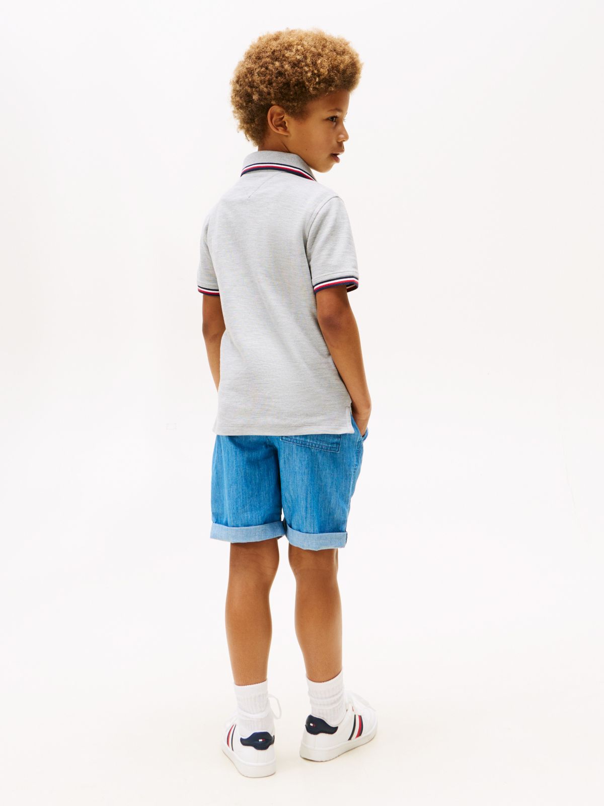 Kids' Tommy Wicking Polo — Grey Heather