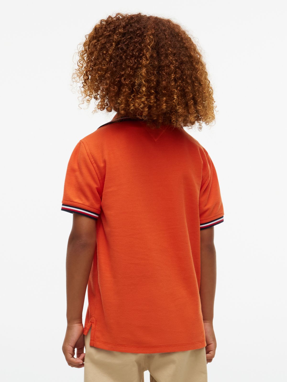 Kids' Tommy Wicking Polo — Brilliant Orange