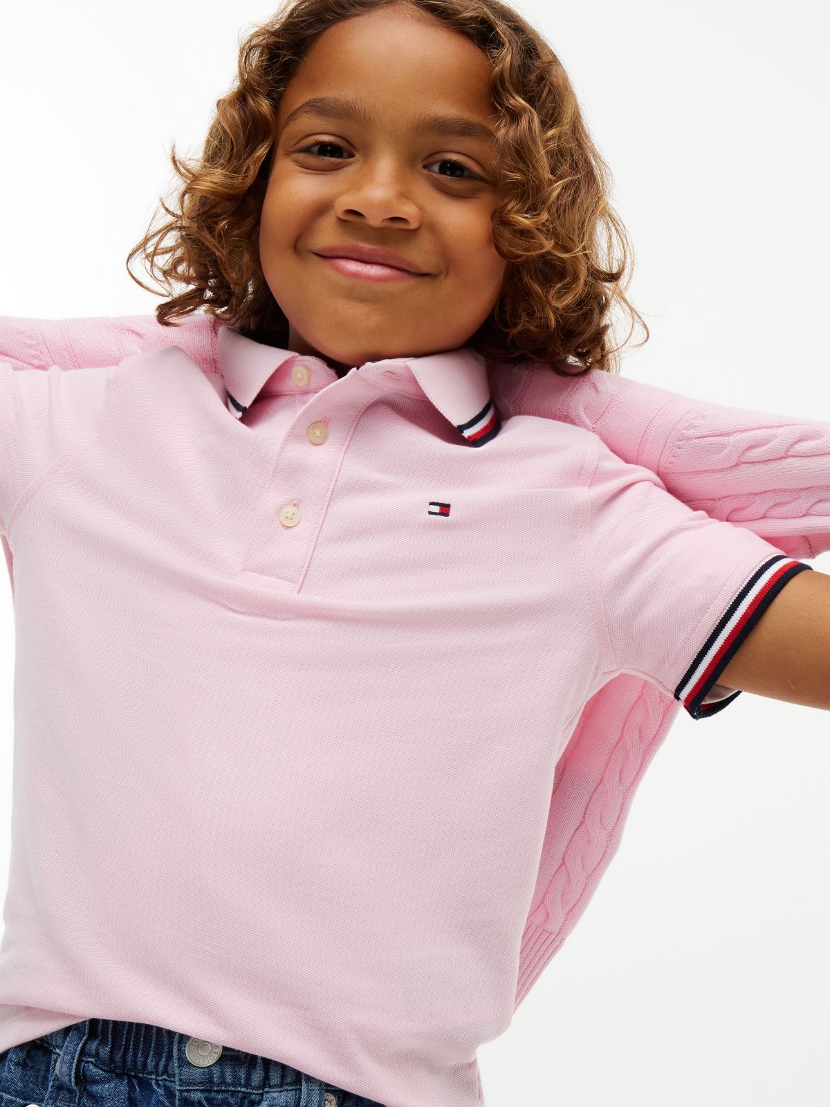 Kids' Tommy Wicking Polo — Ballerina