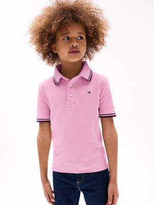 Kids' Tommy Wicking Polo, Classic Pink