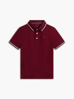 Kids' Tommy Wicking Polo — Burgundy 5