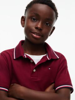 Kids' Tommy Wicking Polo — Burgundy 3