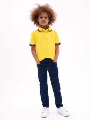 Kids' Tommy Wicking Polo, Sugar Sun