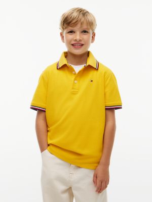 Kids' Tommy Wicking Polo, Yellow