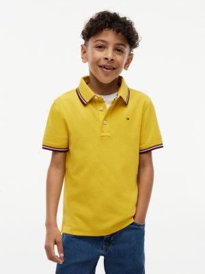 Kids' Tommy Wicking Polo, Morningside Yellow