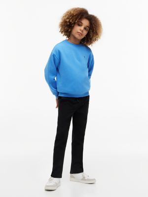 Tommy Hilfiger Boys' Kids' Paper-Touch Stretch Poplin Pant - Black - XXS