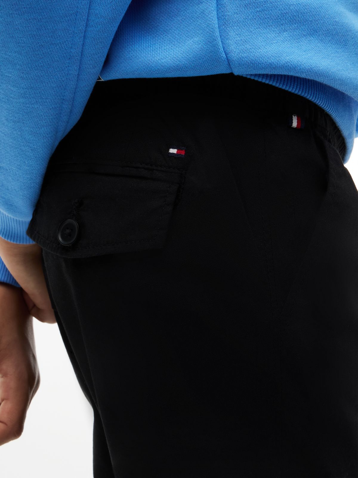 Kids' Paper-Touch Stretch Poplin Pant — Black