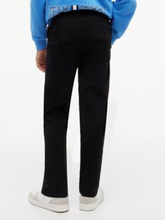 Kids' Paper-Touch Stretch Poplin Pant — Black 4