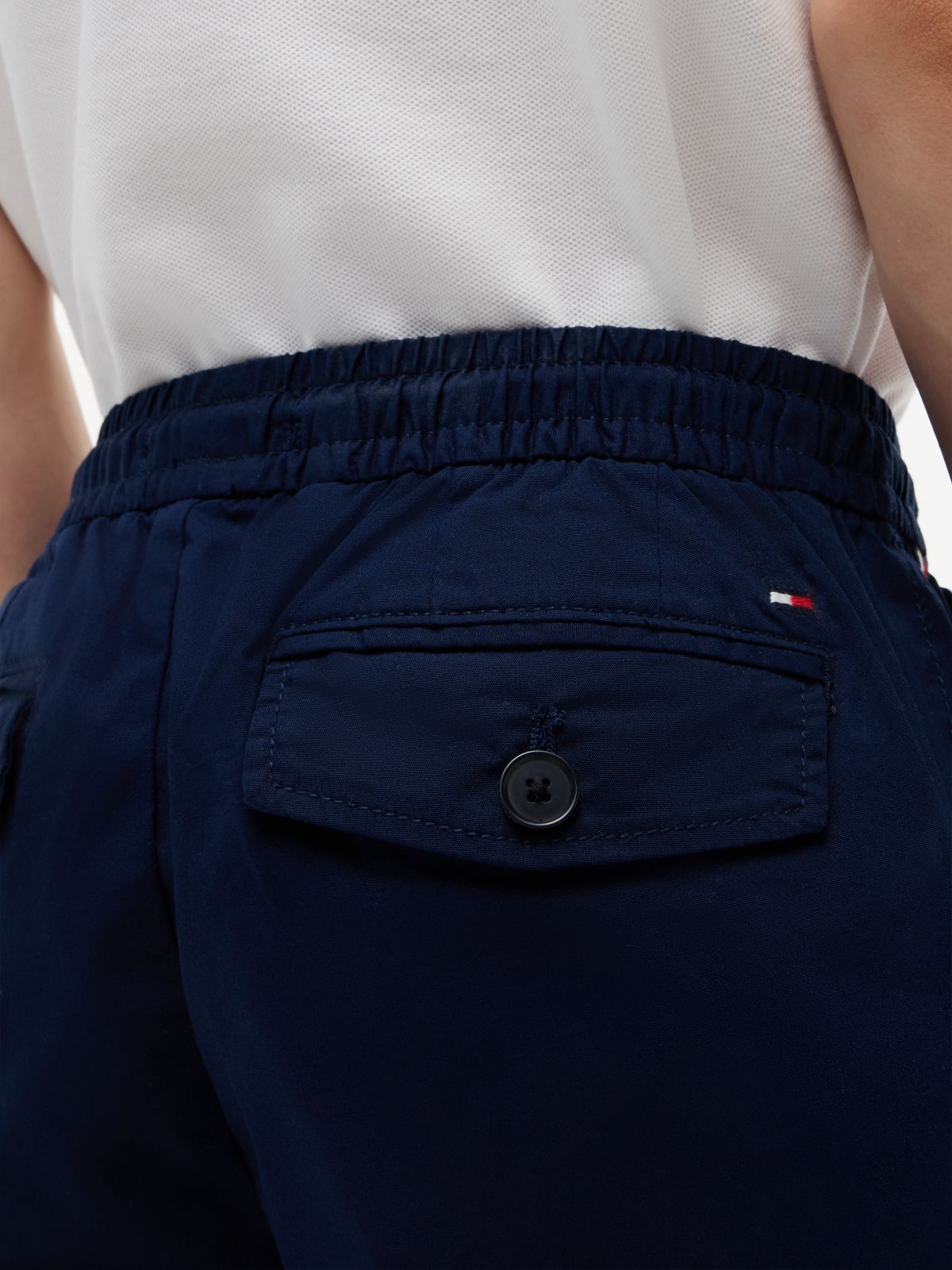 Kids' Paper-Touch Stretch Poplin Pant — Light Navy