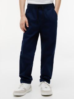 Kids' Paper-Touch Stretch Poplin Pant — Light Navy 1