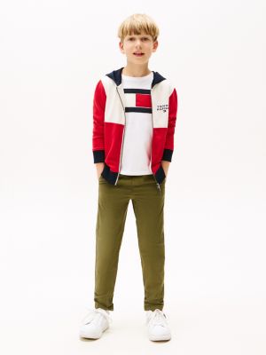 Kids' Paper-Touch Stretch Poplin Pant, Utility Olive