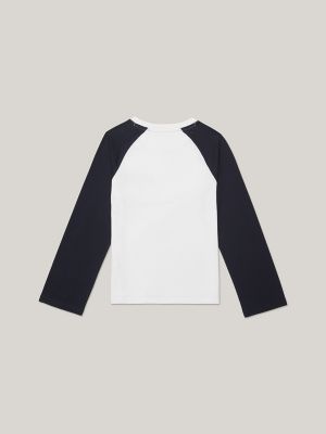 Kids' Raglan Colorblock T-Shirt, Optic White TH