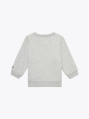 Babies' Hilfiger Logo Sweatshirt, Grey Heather