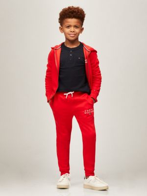 Tommy Hilfiger Boys Kids Hilfiger Logo Sweatpant Red XXS