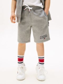 Kids' Hilfiger Logo Sweatshort — Grey Heather 1