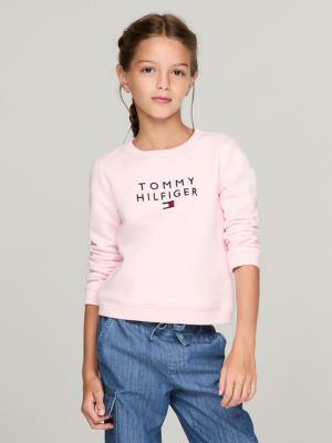 Kids' Tommy Logo Sweatshirt, Ballerina