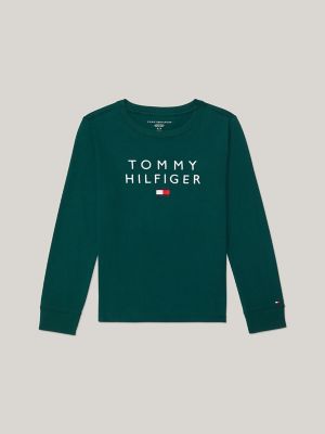 Kids Embroidered Hilfiger Logo T Shirt Tommy Hilfiger