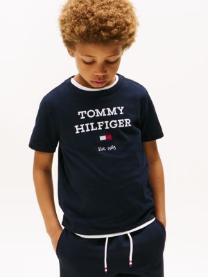 Kids' Hilfiger Logo T-Shirt, Navy