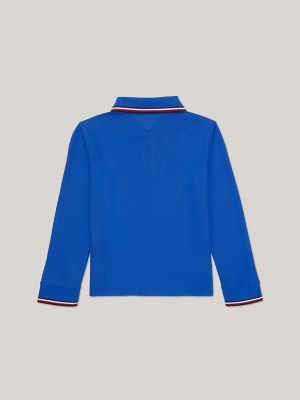 Babies' Long-Sleeve Tommy Wicking Polo, Kettle Blue