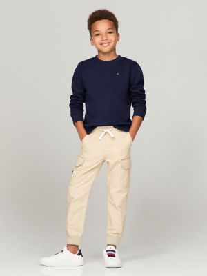 Kids' Solid Crewneck Sweatshirt, Navy