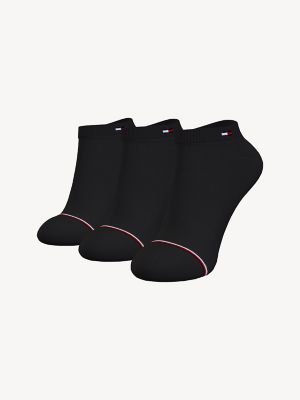 Tommy Hilfiger Women's Ankle Sock 3Pk Black -