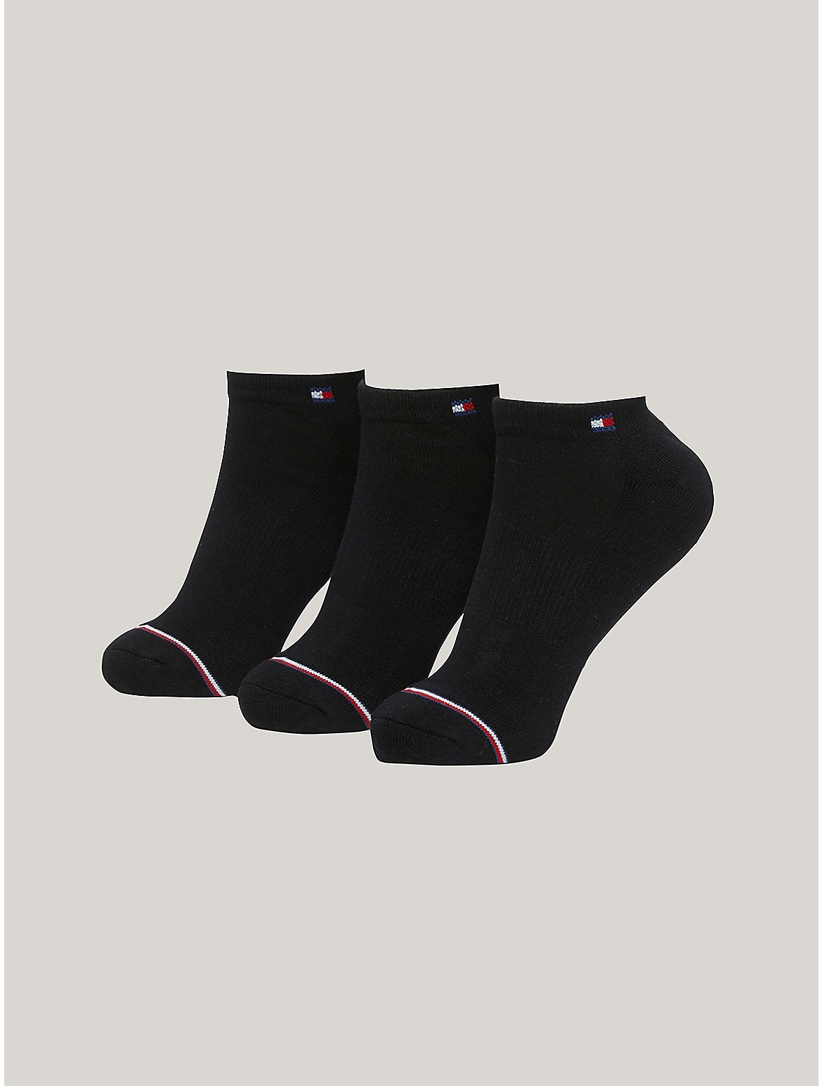 Tommy Hilfiger Ankle Sock 3pk In Black