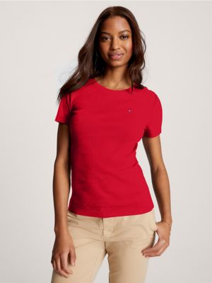 Solid Crewneck Favorite T-Shirt, Primary Red