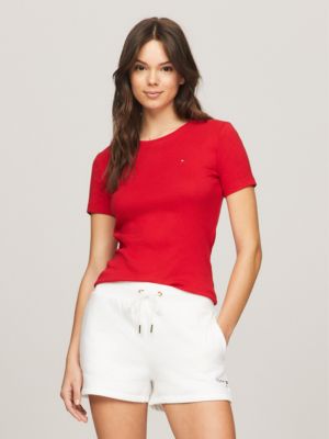 Solid Crewneck Favorite T-Shirt, Tango Red