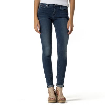 tommy hilfiger denim nora mid rise skinny jeans