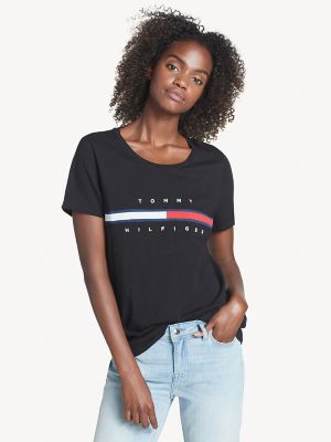 tommy hilfiger t shirt women's black