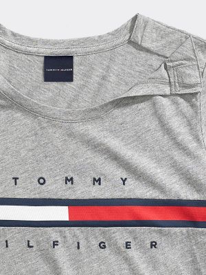 Tommy hilfiger stripe signature hot sale tee