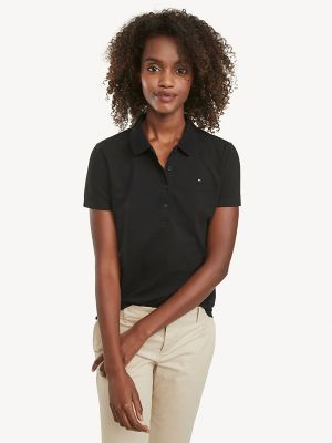 Tommy Hilfiger Slim Fit Essential Solid Stretch Polo Men’s Large
